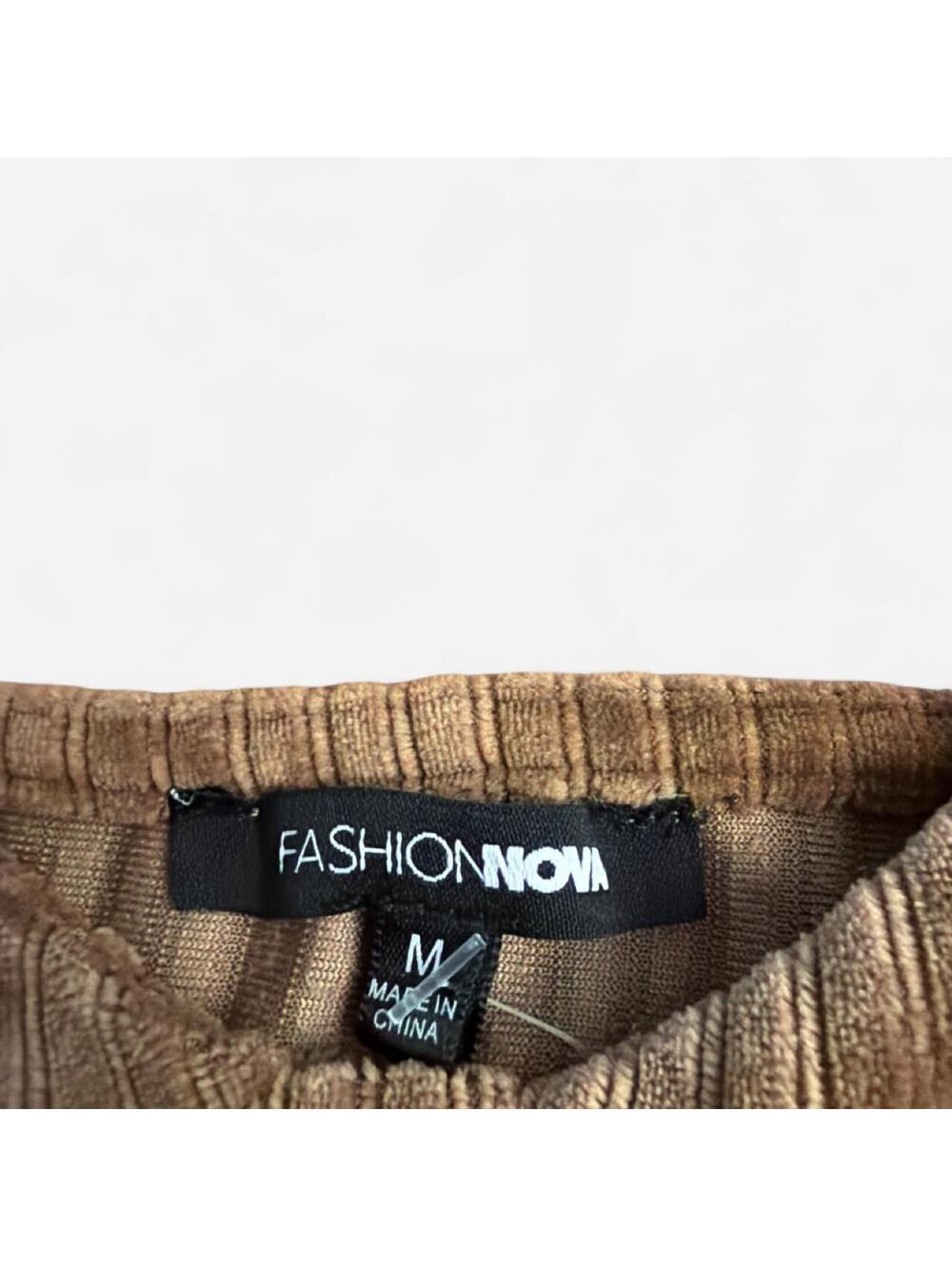 Fashion Nova Women's Tan and Brown Dress - Picture 5 of 7